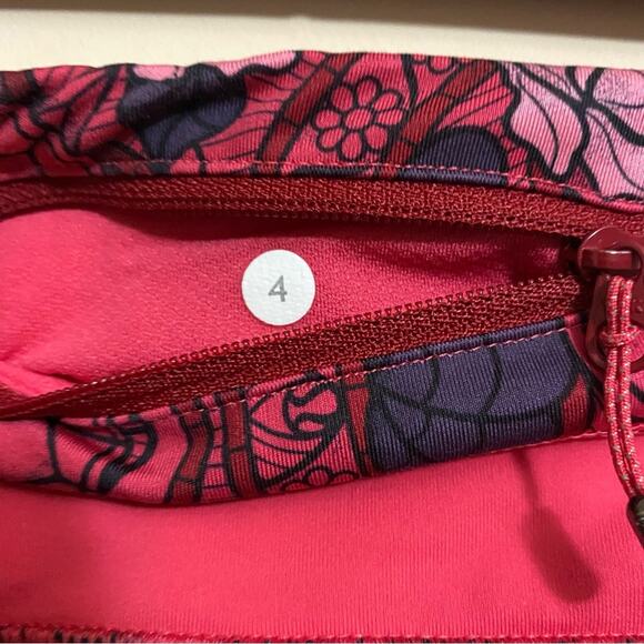 Lululemon Run Inspire Crop II Prisma Guava Lava Boom Juice Size 4 Leggings - Picture 10 of 12